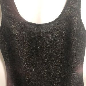 Black and gold dress